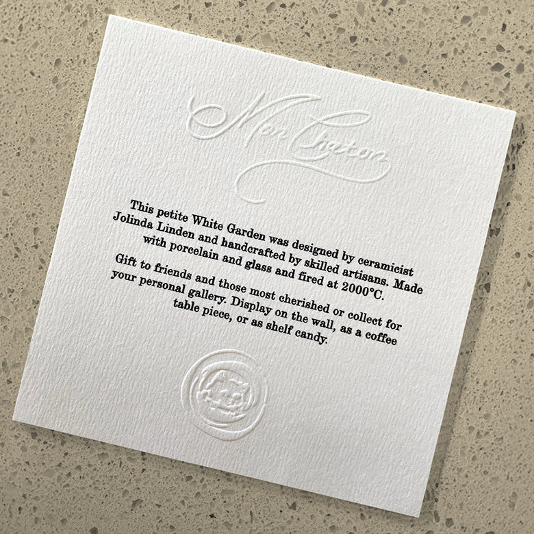 Luxe Custom Cards. Emboss, Letterpress &amp; 3D foil