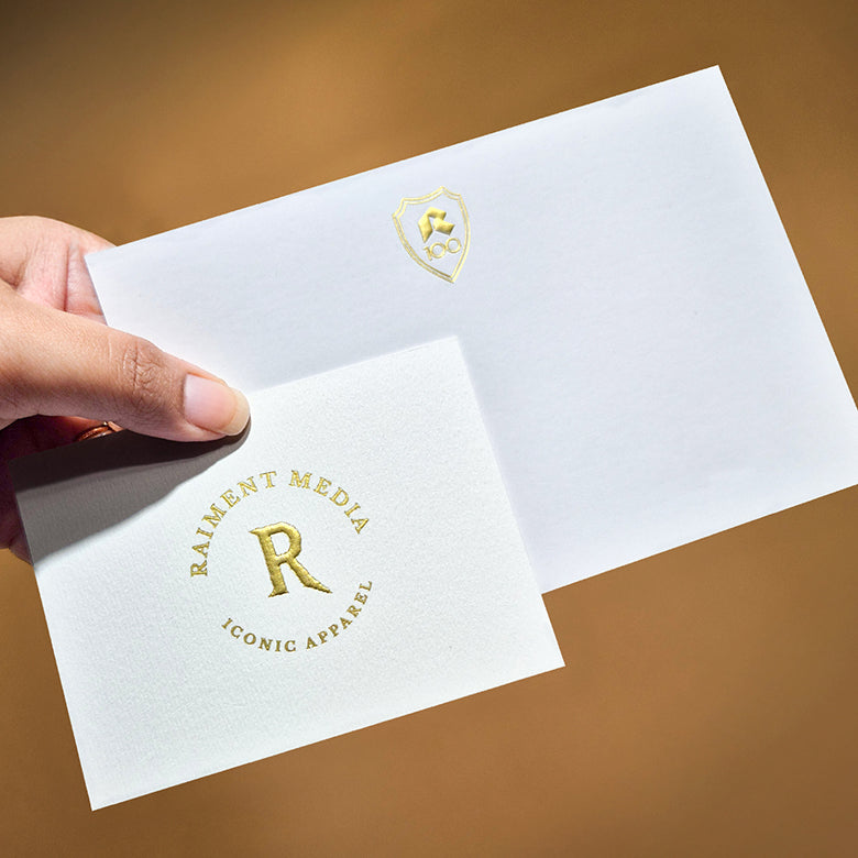 Luxe Custom Cards. Emboss, Letterpress &amp; 3D foil Suprpack