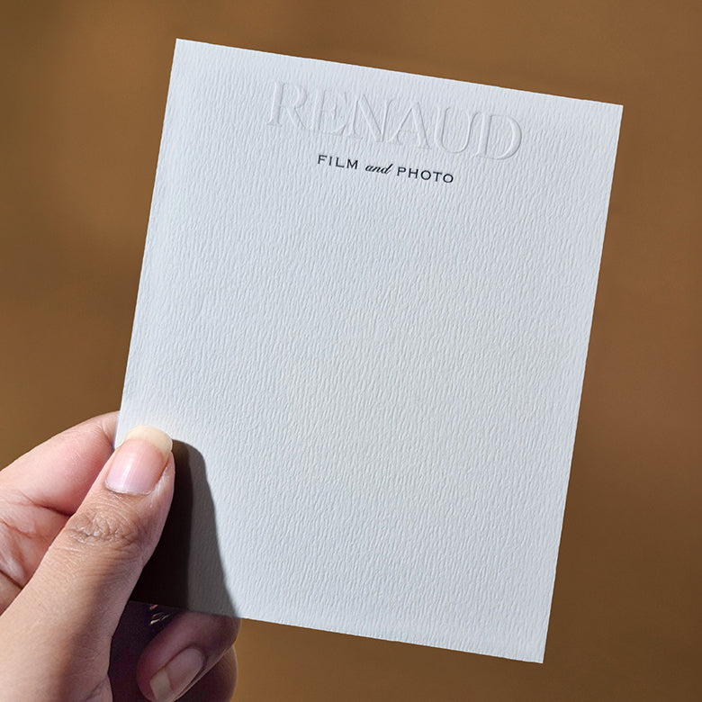 Luxe Custom Cards. Emboss, Letterpress &amp; 3D foil Suprpack
