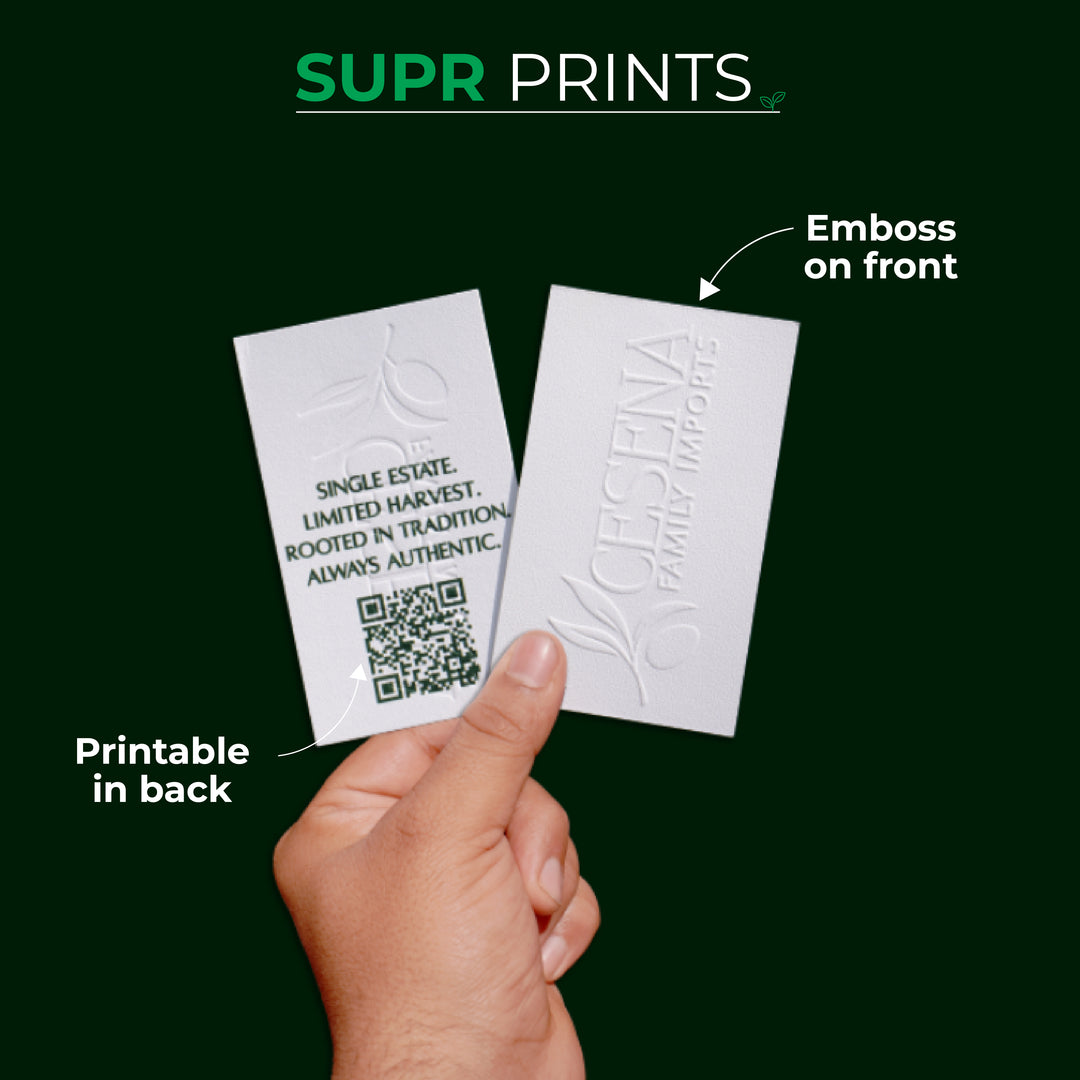 Custom Embossed Business Cards Suprpack