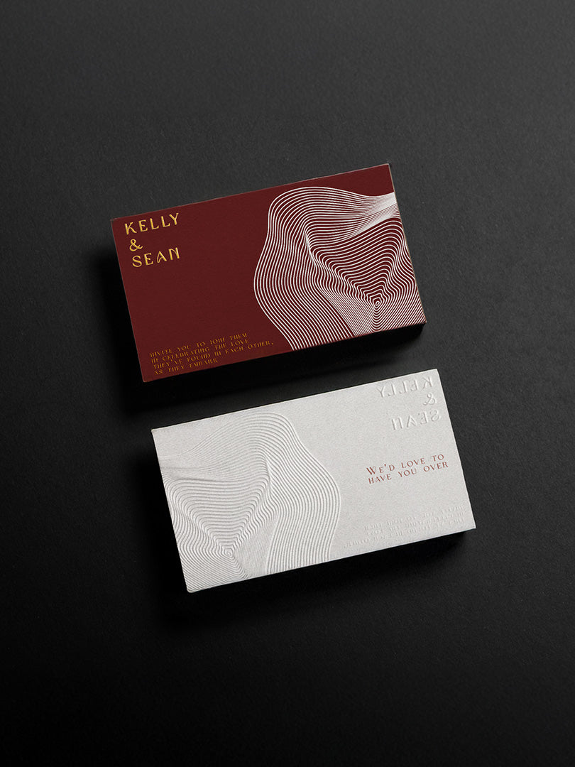 custom embossed cards