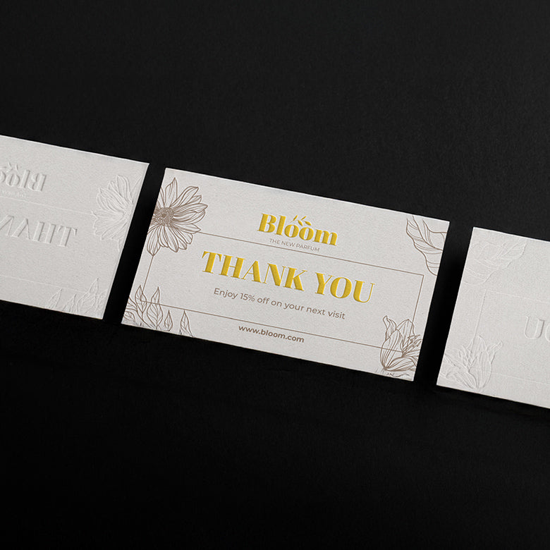 Eco-friendly Custom Cards - Emboss, Print & Foil