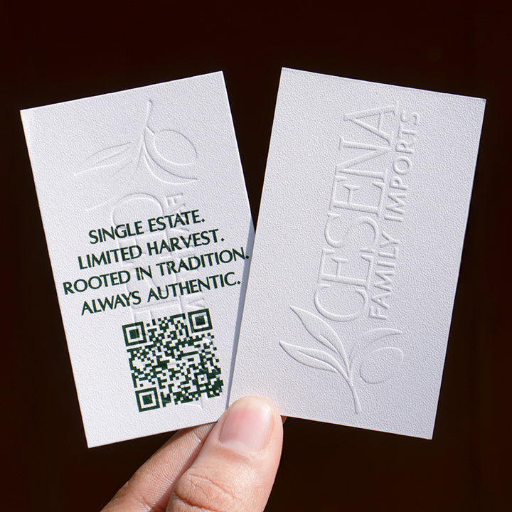 Custom Embossed Business Cards Suprpack