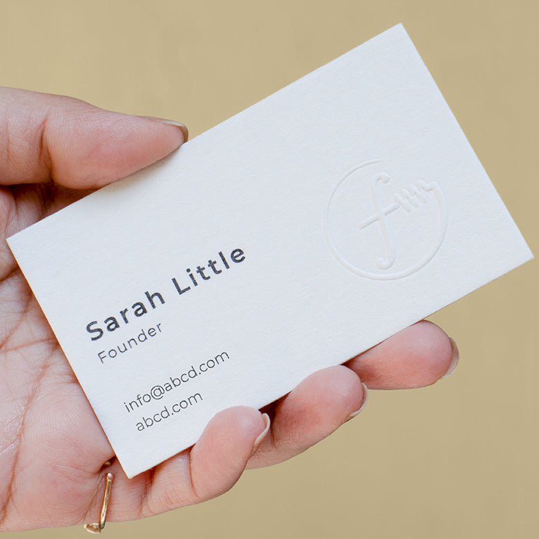 Custom Embossed Business Cards Suprpack