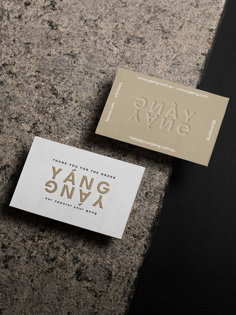 custom embossed cards