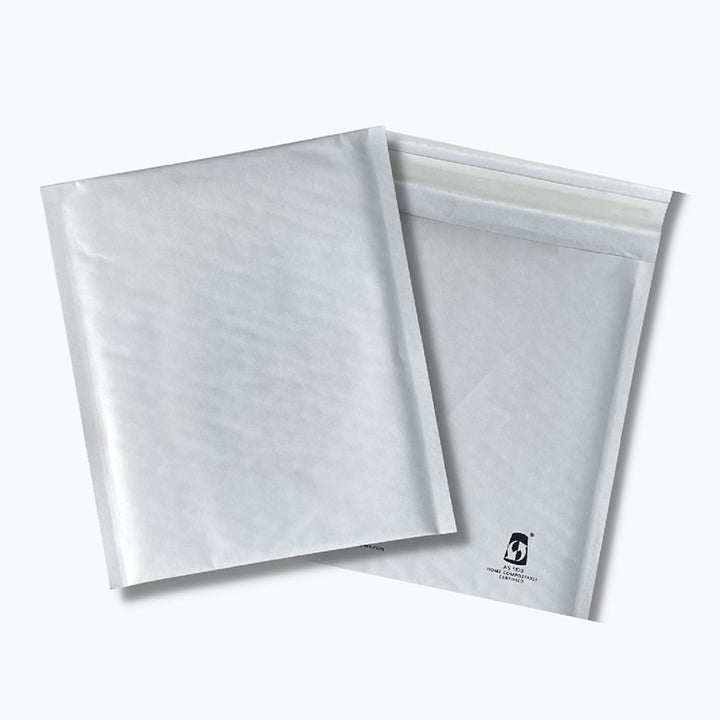 White Bubble/Padded Mailers For Sustainable Packaging- MOQ 20 Mailers