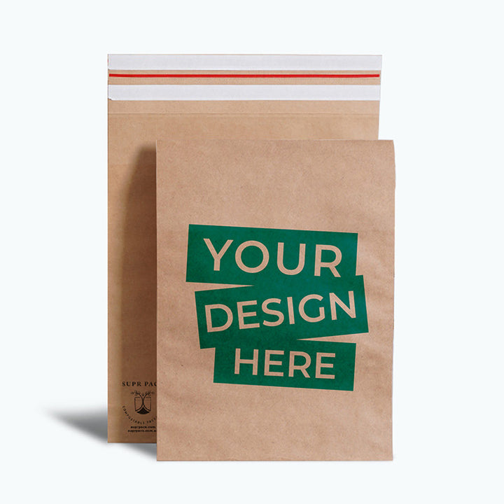 Custom Kraft Paper Mailers for Eco-friendly Packaging- MOQ-50 Mailers