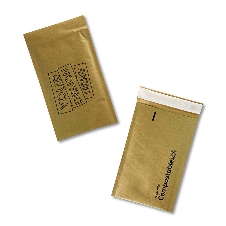 Custom Padded Mailers For Eco-Friendly & Sustainable Packaging MOQ 20