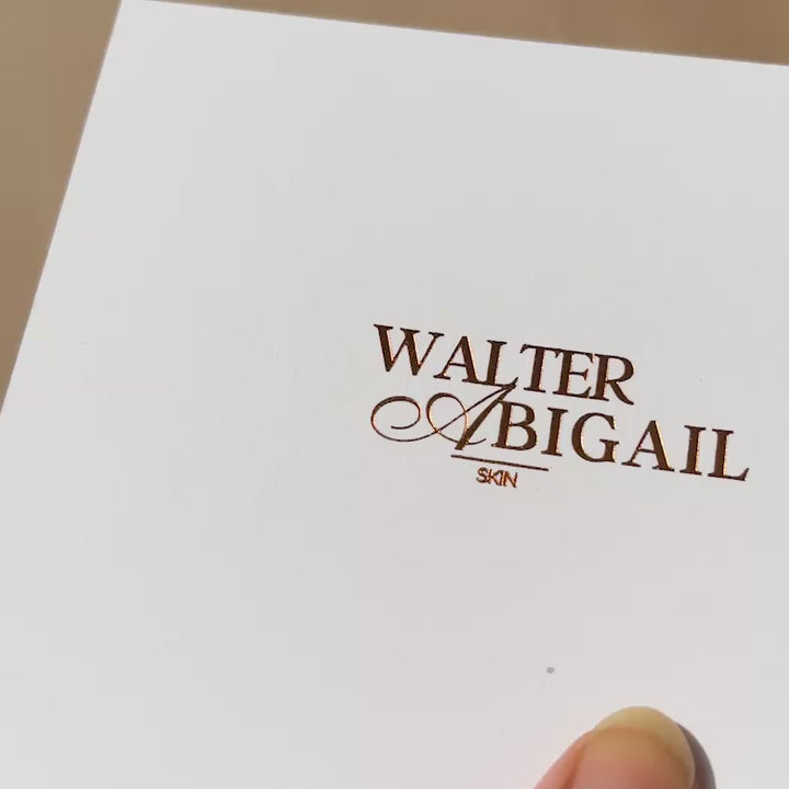 Luxe Custom Cards. Emboss, Letterpress & 3D foil