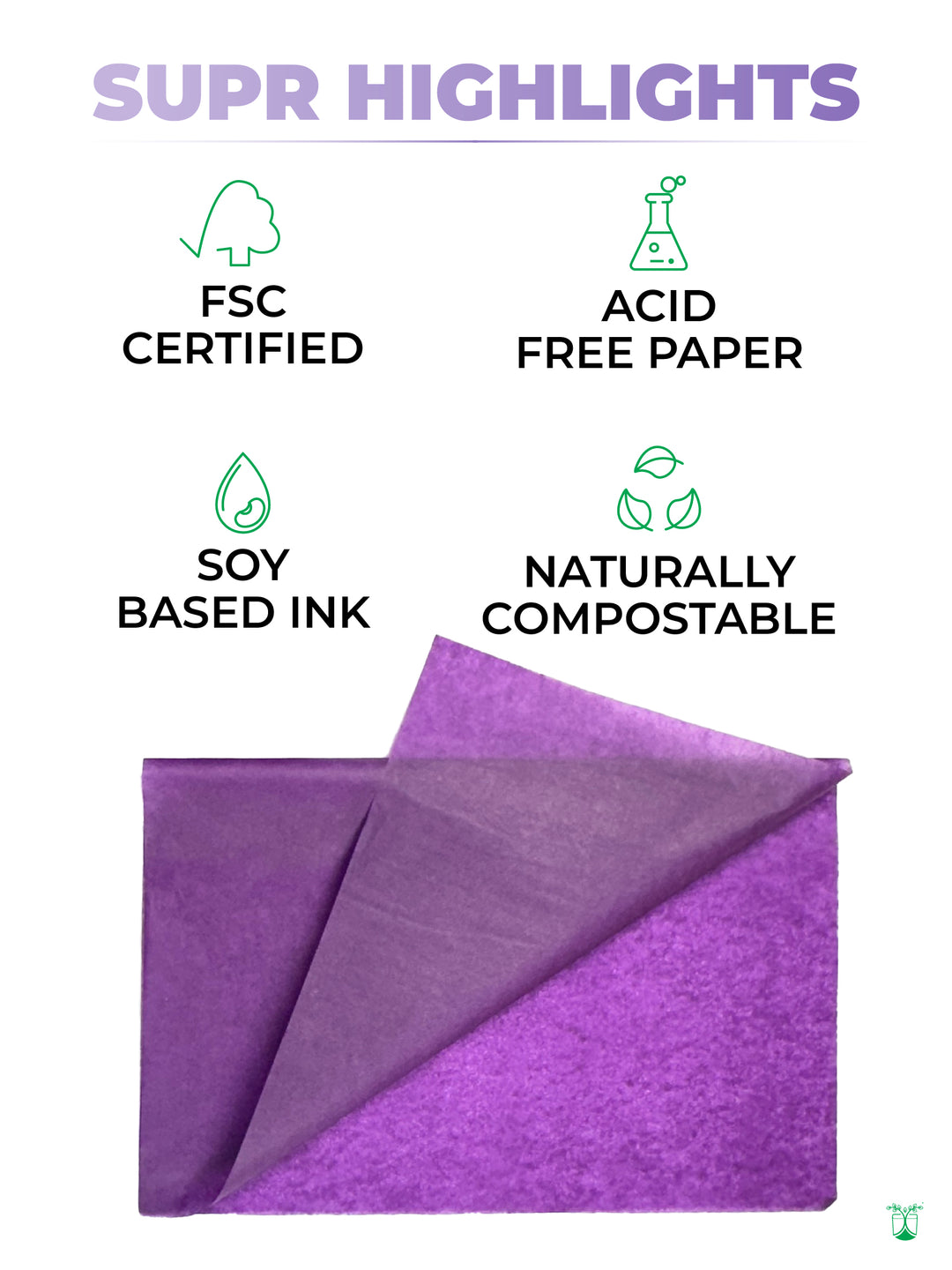 Eco Friendly Violet Tissue Paper