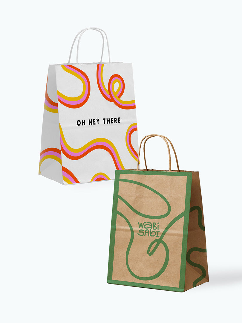 Custom Shopping Bags With Low Minimums & CMYK Printing.