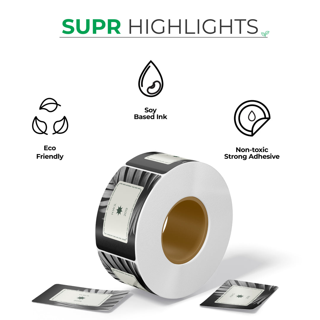 Eco-friendly Custom Sticker Roll with Pantone Printing Supr Pack