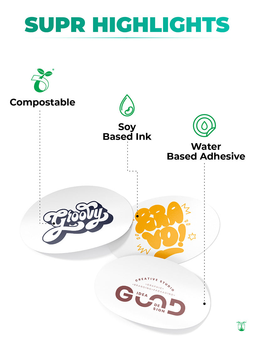 Compostable Stickers Labels