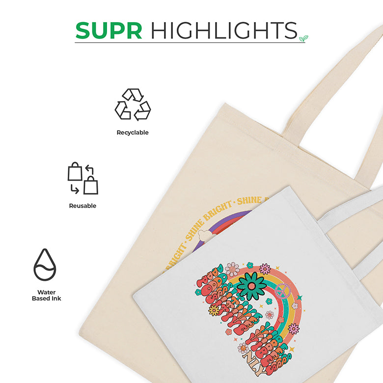 Custom Tote Bags. Recyclable & Reusable Cotton Tote Bag