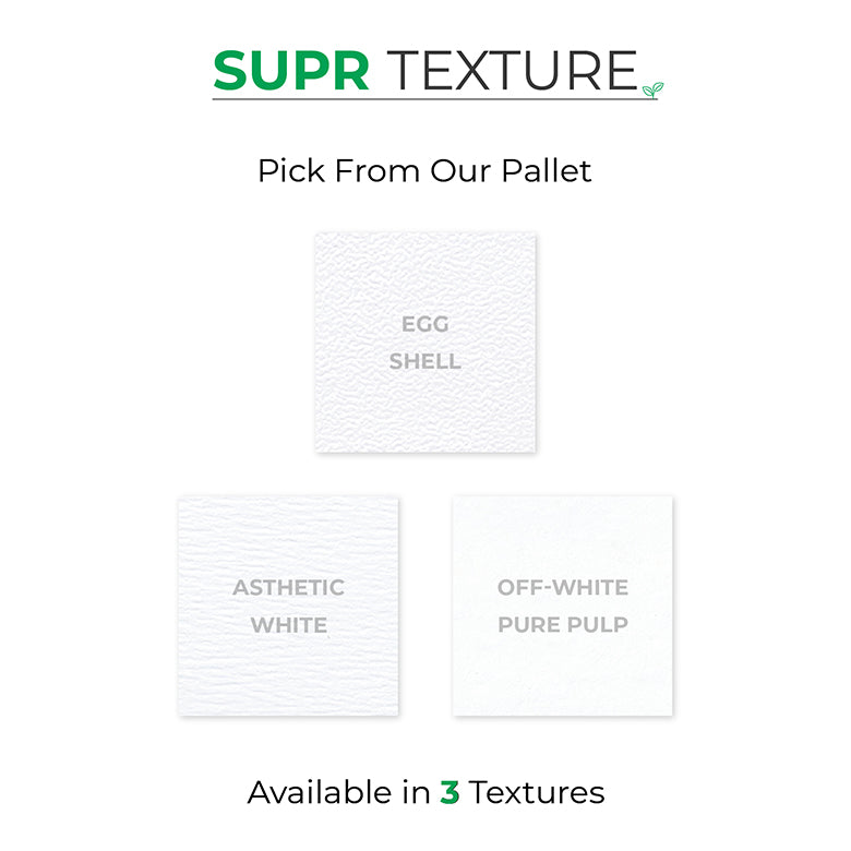 Custom Foldable Cards | Bi-Fold &amp; Tri-Fold | Eco Textured Paper Supr Pack