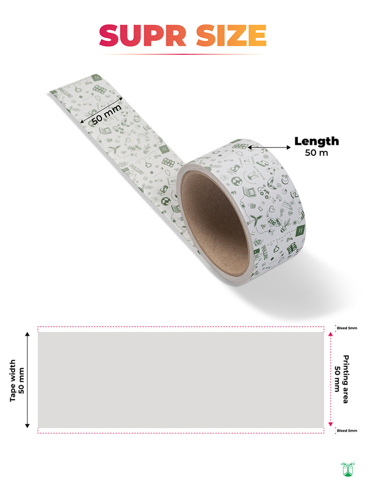 Custom Compostable Water Activated Tape