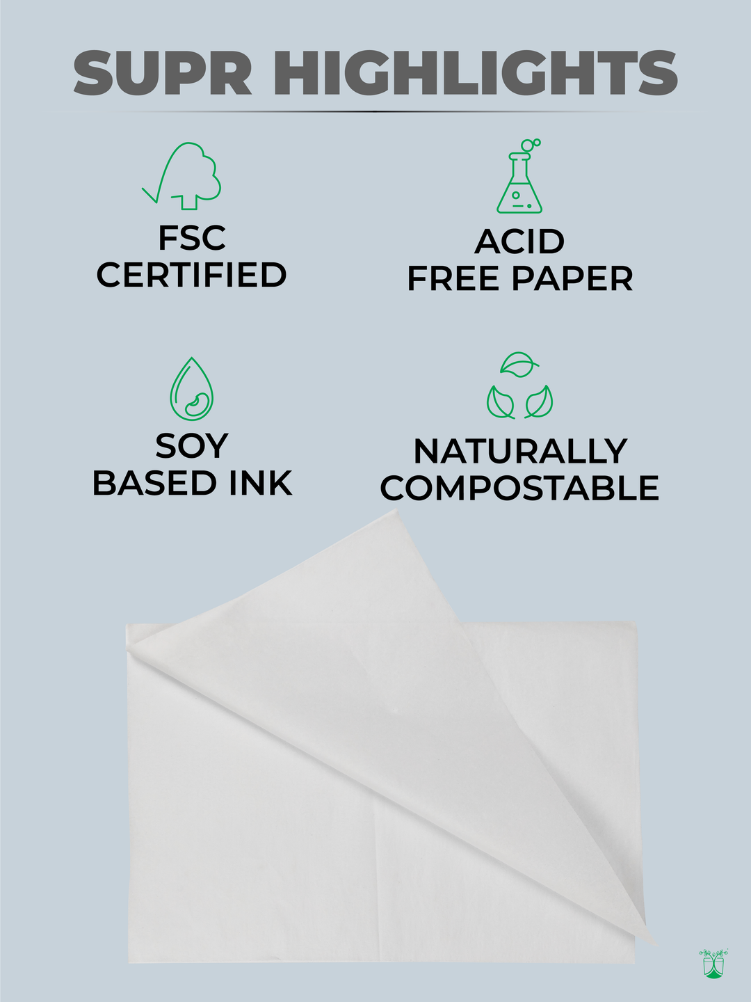 Eco Friendly White Tissue Paper