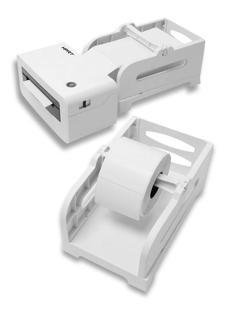 thermal shipping label printer | label printer with roll stand | HPRT thermal printer