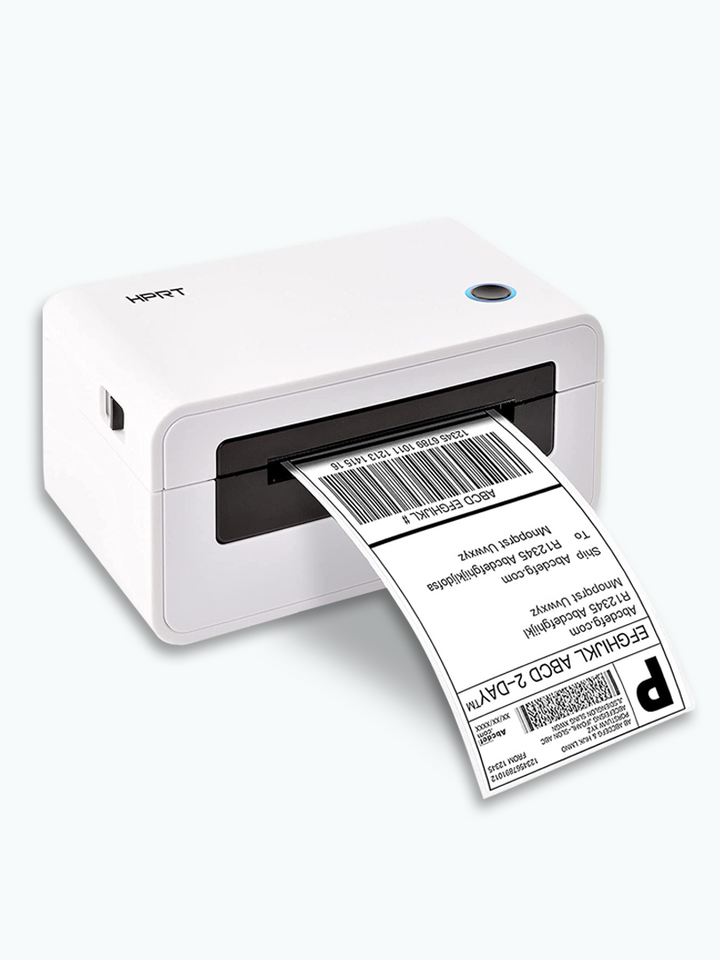 thermal shipping label printer | label printer with roll stand | HPRT thermal printer
